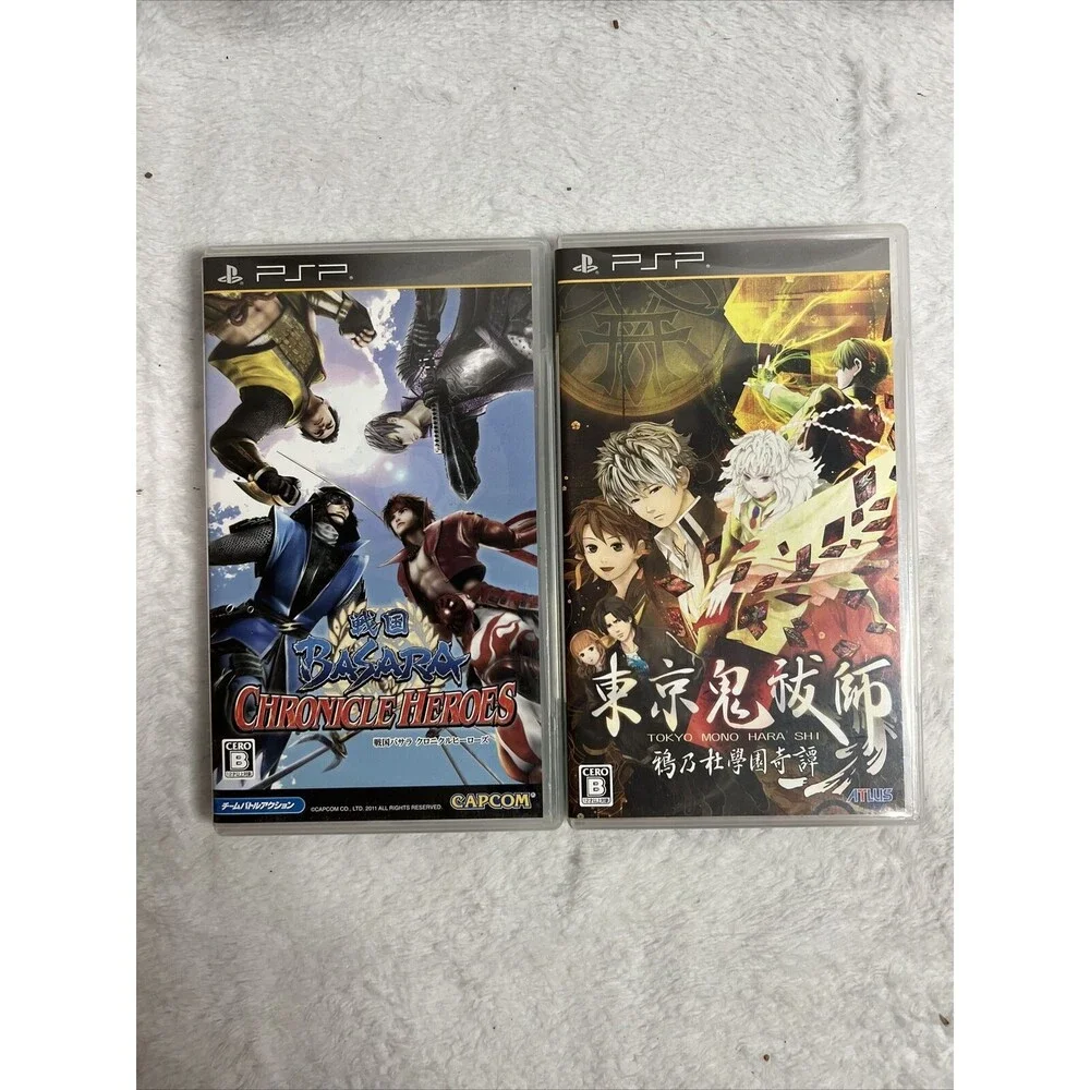 Japan PSP Lot Sengoku Basara: Chronicle Heroes Monster Hunter Gundam Tokyo Mono